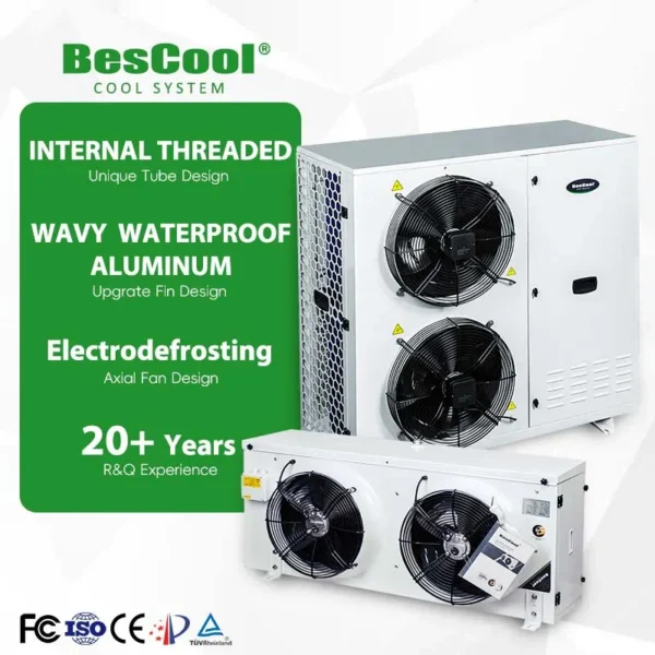 Outdoor Wall-mounted Condensing Compressor, 380V, 5HP, Scroll