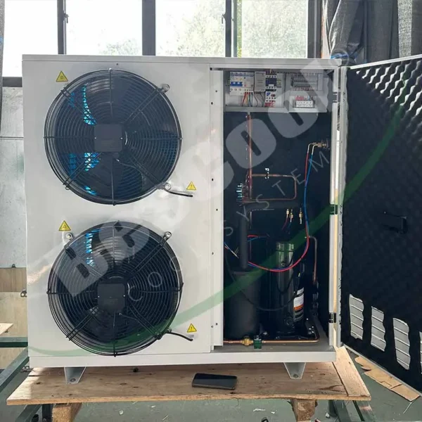Outdoor Wall-mounted Condensing Compressor, 380V, 5HP, Scroll - view 3