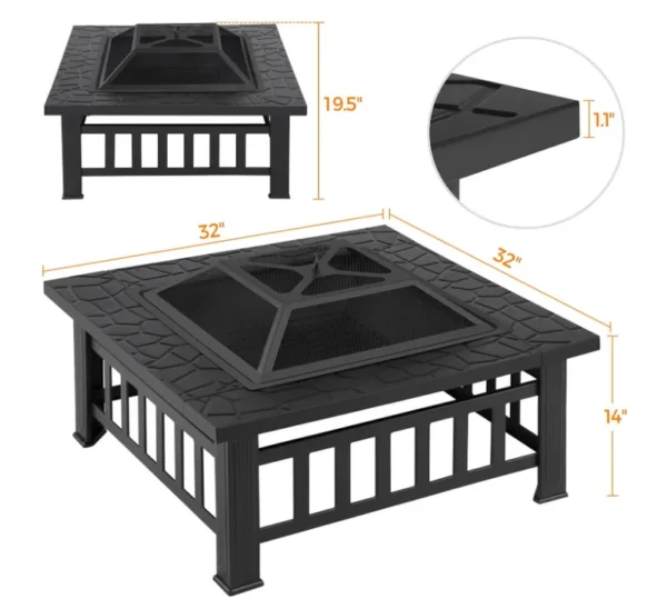 Pack Smokeless Pool Stove, Steel, Marine Grade Steel - view 2