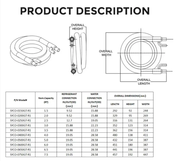 Packless Double-wound-helix Water-source Condenser - view 4