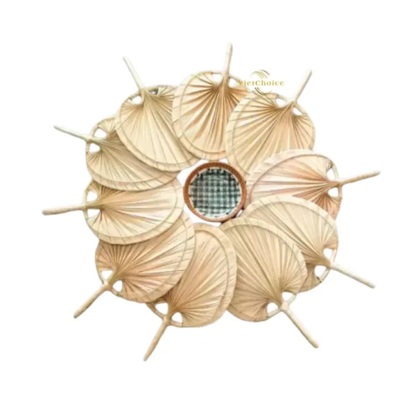 Palm Leaf Hand Fan, Plastic, Manual - view 3