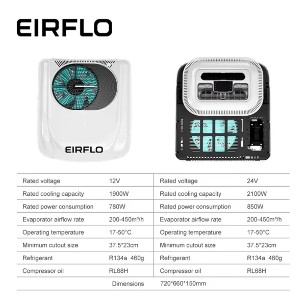 Parking Air Conditioner, 12&24V, EIRFLO, QF6000 - view 5