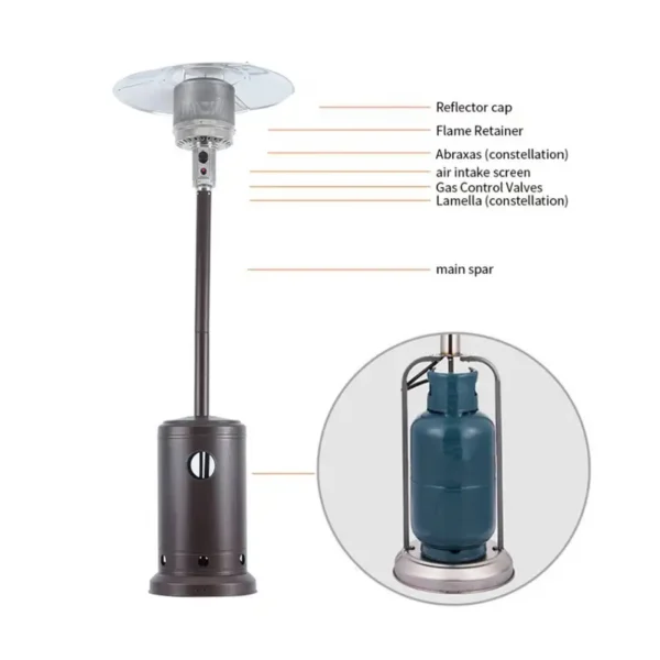 Patio Heater, 13000W, APP, LPG - view 6