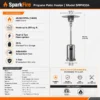 Patio Heater, 48K, BTU - view 5