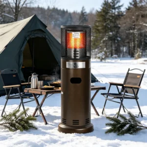 Patio Heater, Portable, Stainless, Steel