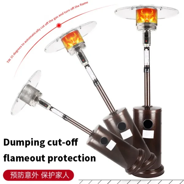 Patio Heater, Portable, Steel - view 3