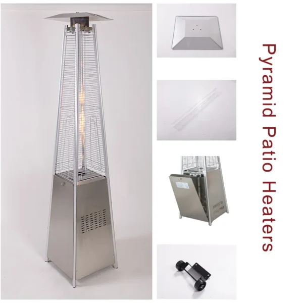Patio Heater, Stainless, Steel