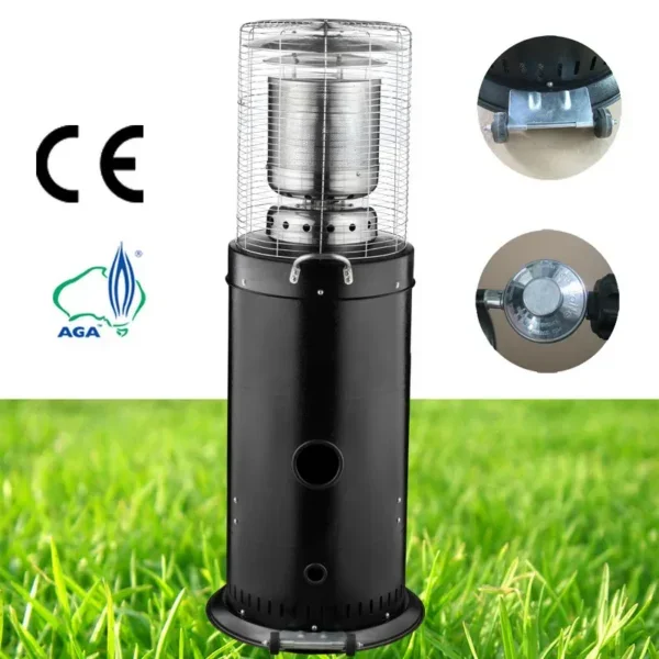 Patio Heater, Steel, 10KW