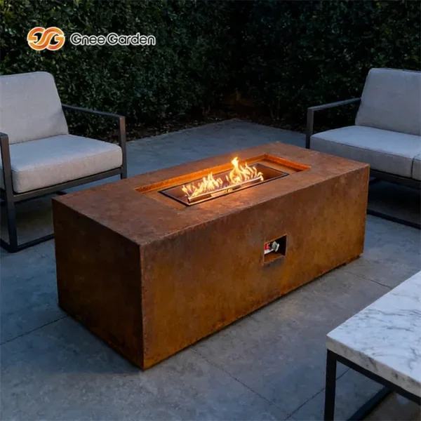 Patio Heater, Steel, Fire Pit