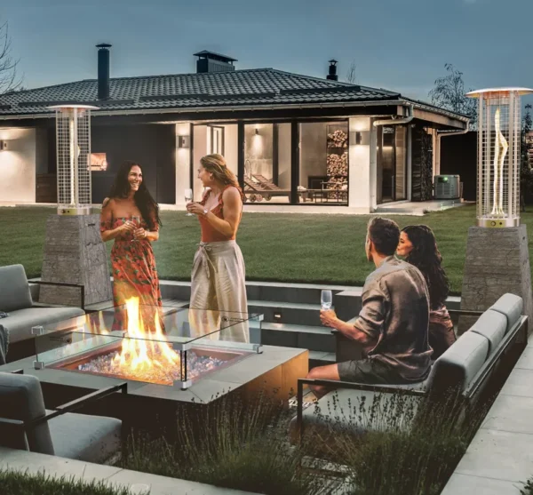 Patio Heater, Steel, Metal, heating fire pit - view 3