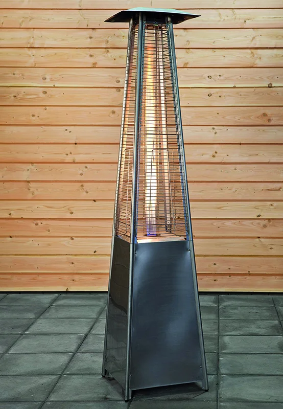 Patio Heater, Steel, Stainless Steel, Fire Pit - view 3