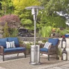 Patio Heater, Steel, Stainless Steel, Fire Pit - view 4