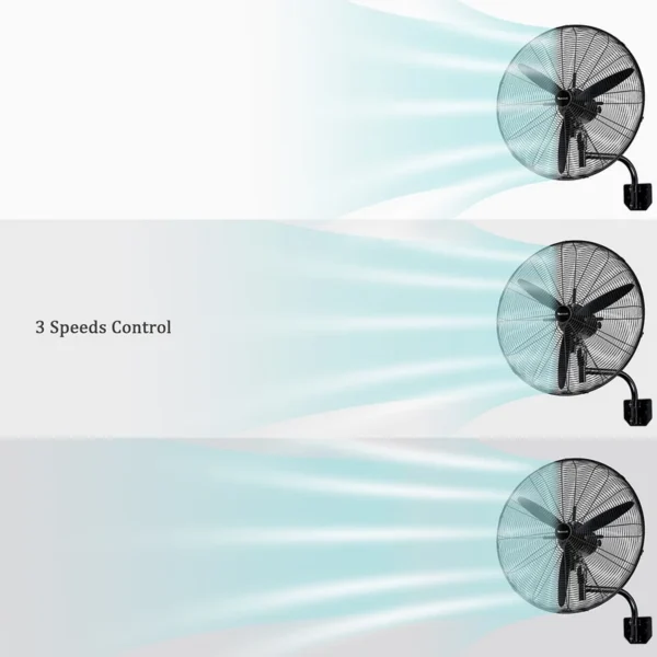 Pedestal Air Cooling Fan, 3-Speed, 26inch, 650mm - view 6