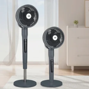 Pedestal Fan, 12-Inch, Plastic, 360