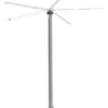 Pedestal Fan, 12ft, 14ft, Aluminum, 220V