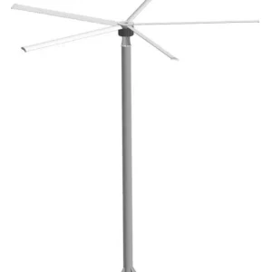 Pedestal Fan, 12ft, 14ft, Aluminum, 220V