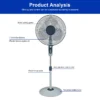 Pedestal Fan, 16-Inch, 48w, Metal - view 2