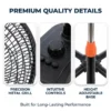 Pedestal Fan, 160W, Plastic - view 4