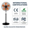 Pedestal Fan, 160W, Plastic - view 4