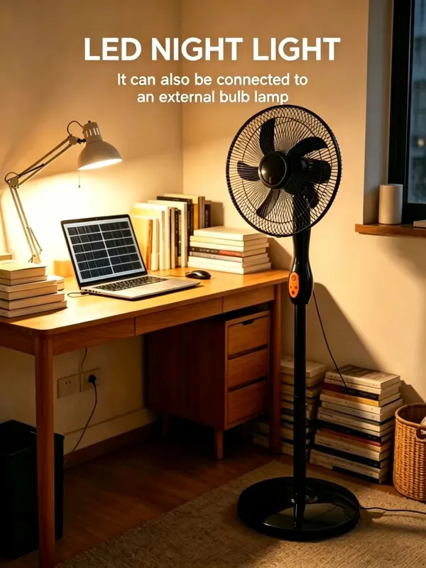 Pedestal Fan, 18", Solar, 12V, 20Ah - view 4