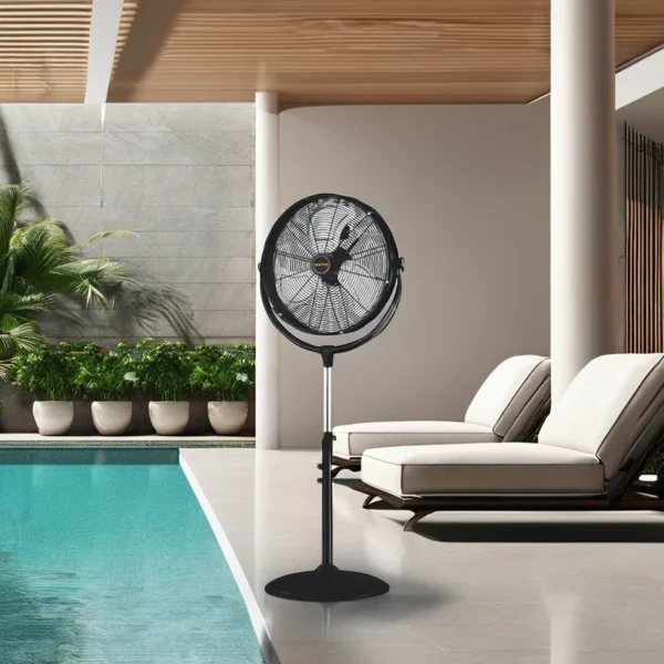 Pedestal Fan, 20-Inch, Electric Power, 120w - view 6