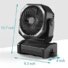 Pedestal Fan, 20000mAh, Portable