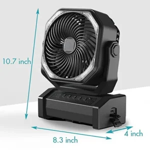 Pedestal Fan, 20000mAh, Portable