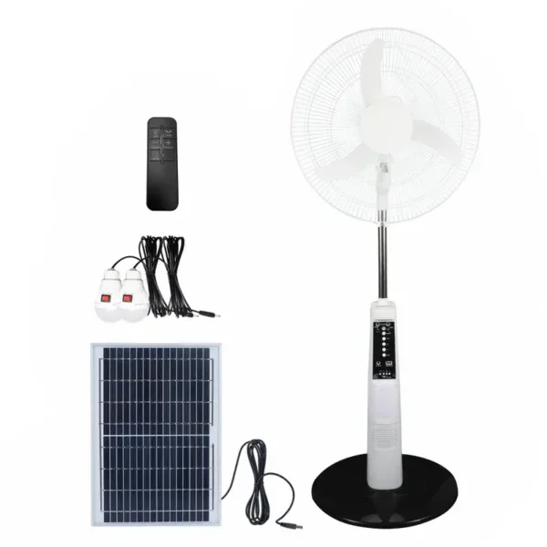Pedestal Fan, 220V, Solar, Brushless