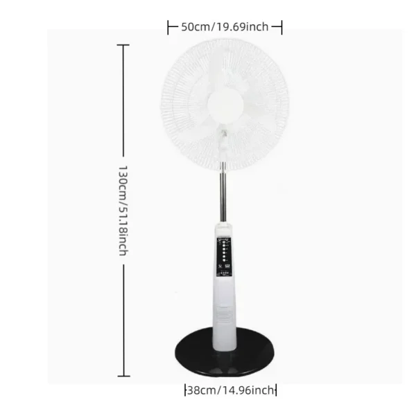 Pedestal Fan, 220V, Solar, Brushless - view 2