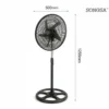 Pedestal Fan, 3-Speed, 55W, Plastic - view 2