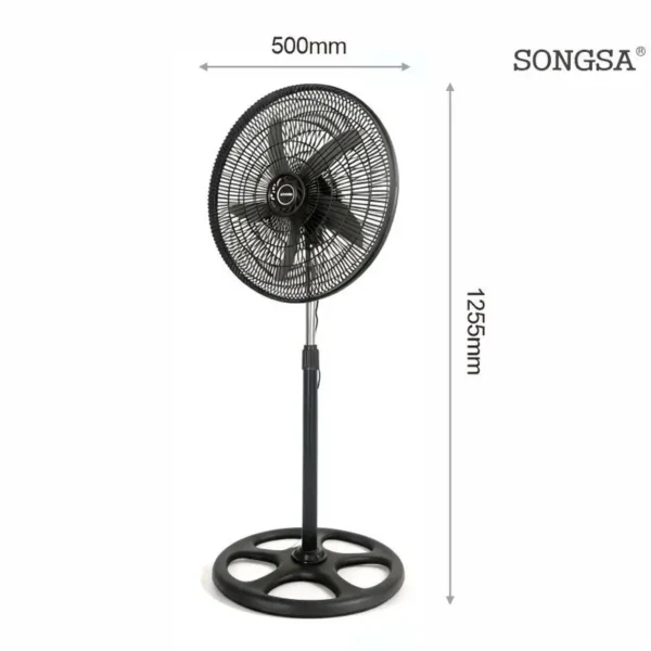 Pedestal Fan, 3-Speed, 55W, Plastic - view 2