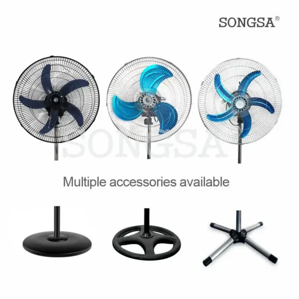 Pedestal Fan, 3-Speed, 55W, Plastic - view 3