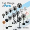 Pedestal Fan, 3-Speed, 55W, Plastic - view 6