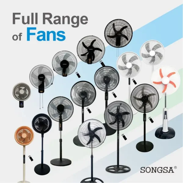 Pedestal Fan, 3-Speed, 55W, Plastic - view 6