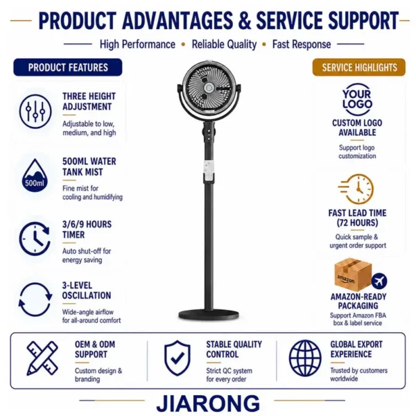 Pedestal Fan, 4000mAh, 3.7V, Battery - view 5