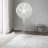 Pedestal Fan, 5-Blade, Electric, Plastic