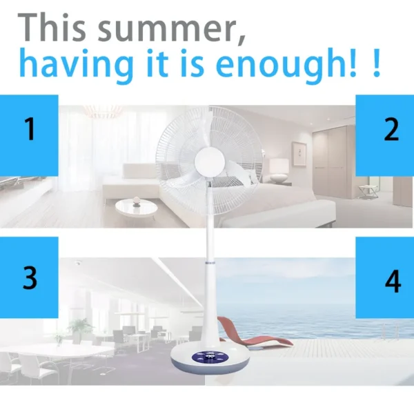 Pedestal Fan, 6.4V, 6000MAH, LiFePO4, LED - view 3