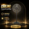 Pedestal Fan, 750, 180W, Metal