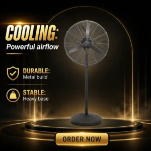 Pedestal Fan, 750, 180W, Metal