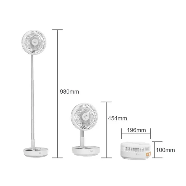 Pedestal Fan, 90°, 4.3W, Plastic - view 4