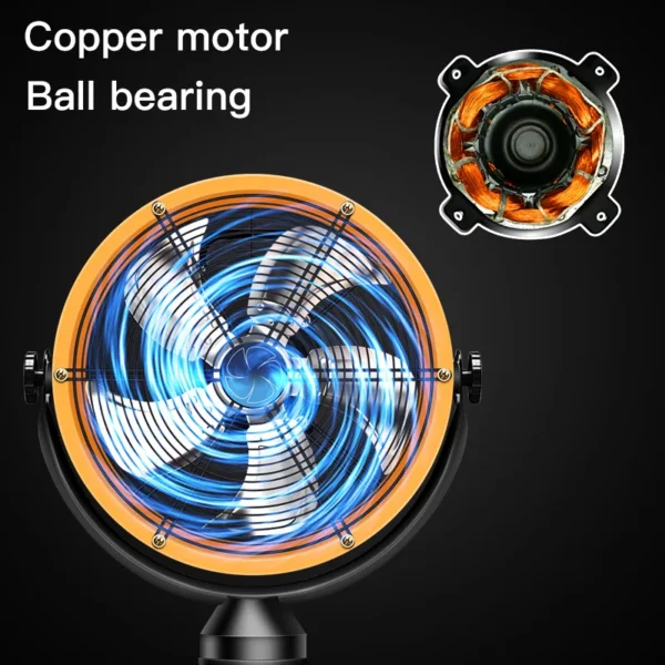 Pedestal Fan, Copper, 110W, Metal - view 5