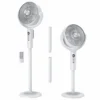 Pedestal Fan, LCD, 17-20W, Plastic