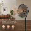 Pedestal Fan, Portable, 45 w(0.06hp), Plastic