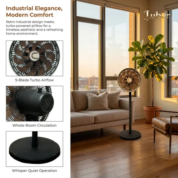 Pedestal Fan, Portable, 45 w(0.06hp), Plastic - view 3