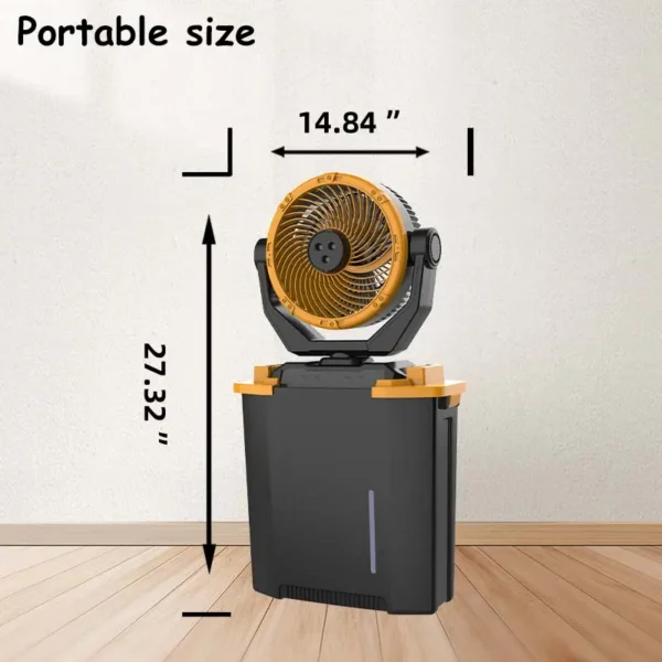 Pedestal Fan, Portable, Solar - view 2