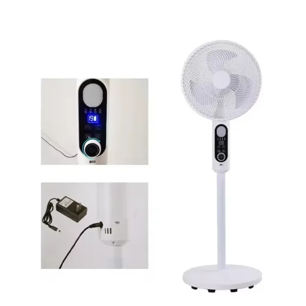 Pedestal Fan, Solar, 30W, ABS - view 3