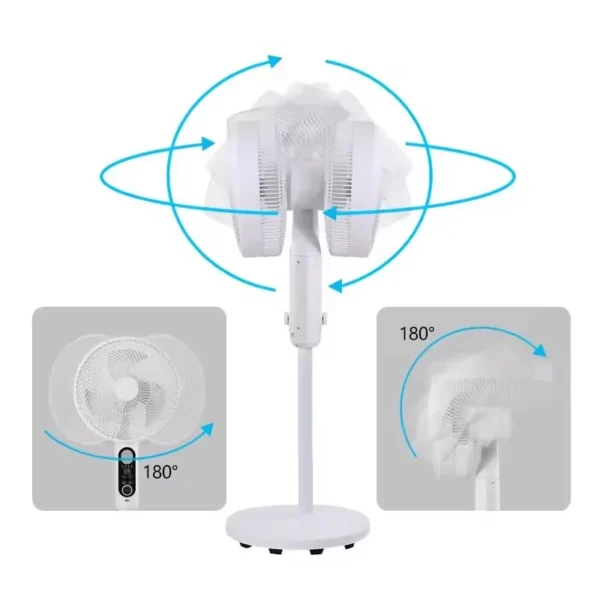 Pedestal Fan, Solar, 30W, ABS - view 5