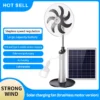 Pedestal Fan, Solar, ABS - view 2