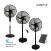 Pedestal Fan, Solar, Plastic