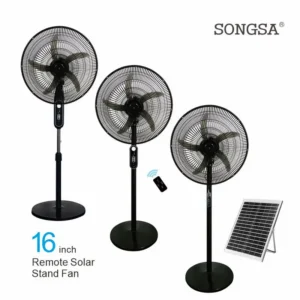 Pedestal Fan, Solar, Plastic, 15W, FS40-SR, AC Motor